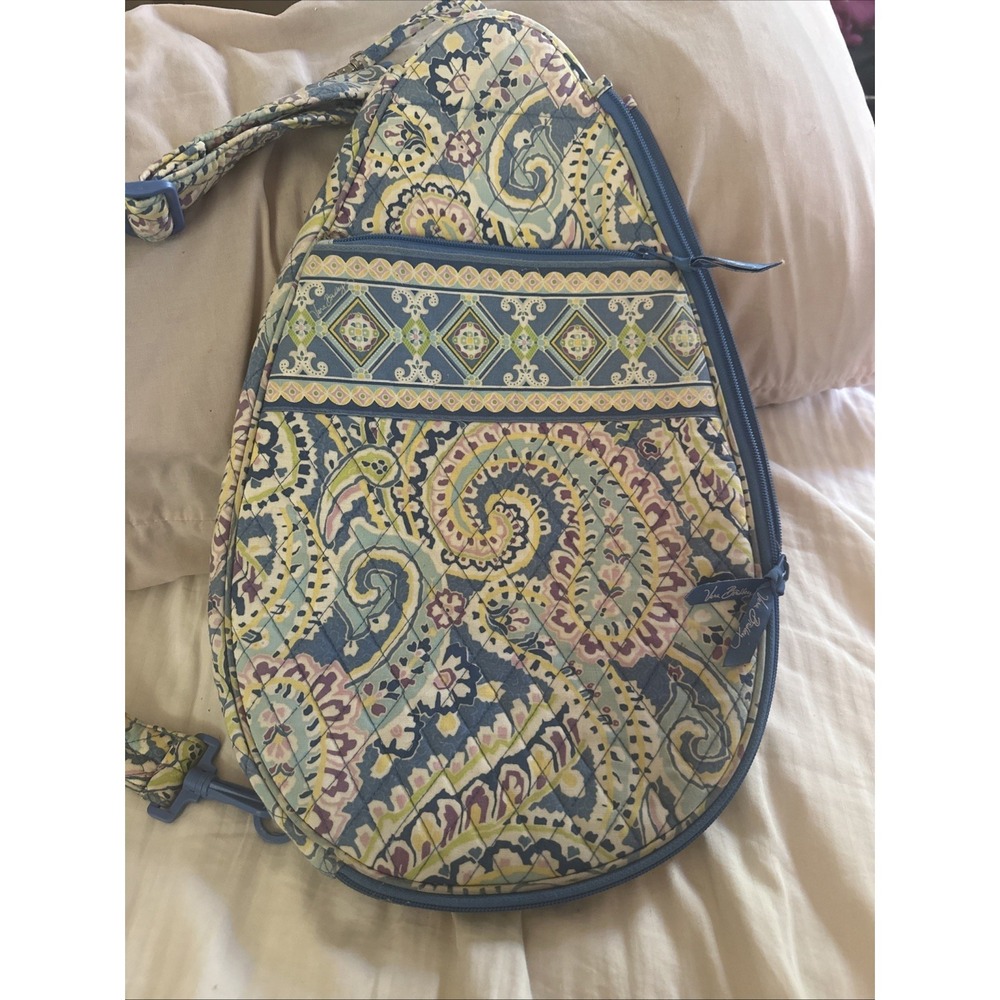 Vera Bradley tennis racquet cover, specifically in the retired "Capri Blue"